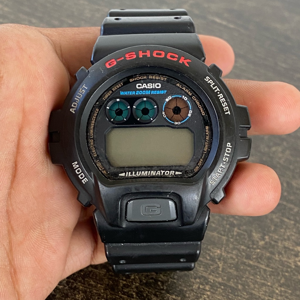 Casio GShock Watch Mens Black Tone 3230 Dw6900 Illuminator Quartz Digital